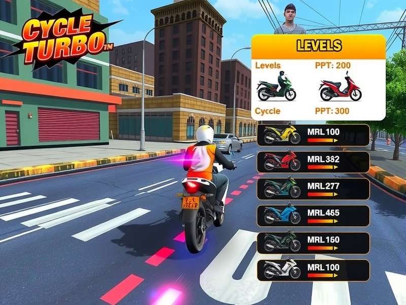 Kolkata Cycle Turbo Run different game modes selection screen